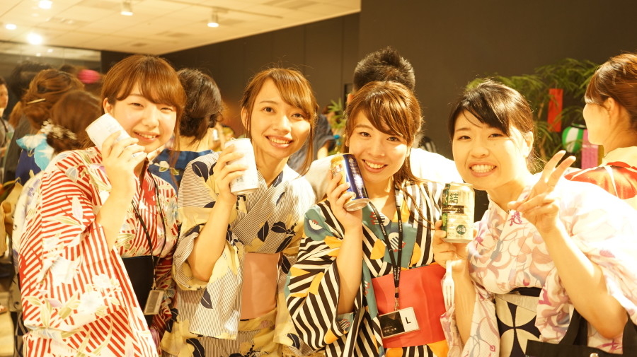 レバレジーズ 七夕イベント 浴衣美人